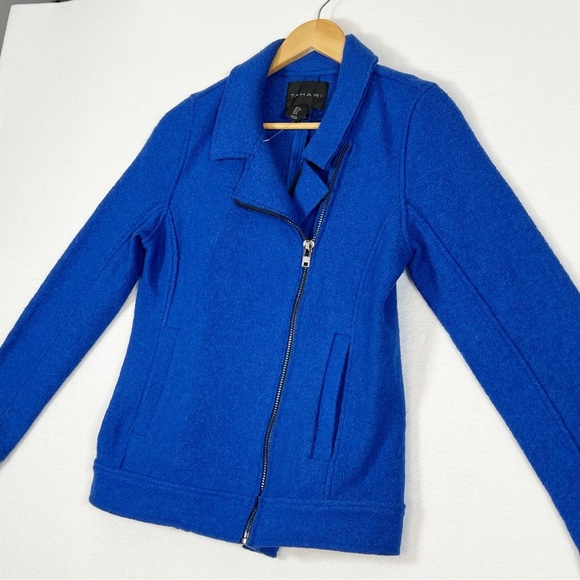 Tamari Blue moto jacket size small women’s - Picture 7 of 12